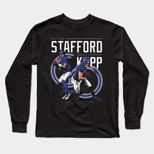 Matthew Stafford Cooper Kupp Los Angeles R Duo Long Sleeve T-Shirt by caravalo